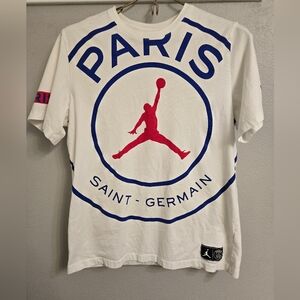 White Paris Saint-Germain Jordan T-Shirt